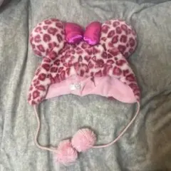 東京ディズニーリゾート ヒョウ柄ミニーマウスキャップ