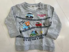 Hot Biscuit 車と動物プリント トレーナー