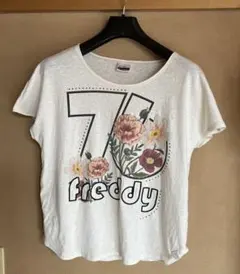 FREDDY レディース 半袖Tシャツ ホワイト 花柄プリントのサムネイル