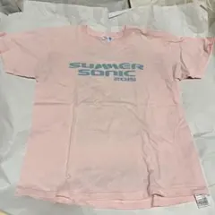 希少★SUMMER SONIC 2015 公式フェスTシャツ ピンク L 半袖