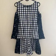 31 Sons de mode ギンガムチェック柄セットアップ　レース