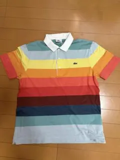 LACOSTE マルチボーダー ポロシャツ　サイズ3