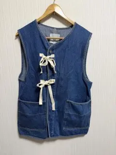 FREAK'S STORE デニムベスト インディゴブルー