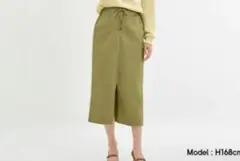 ジーユー　レースアップミディナロースカート Sサイズ