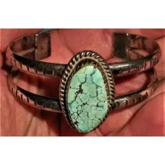 超希少!ナバホVTGターコイズシルバーバングル1930’s RRL USA