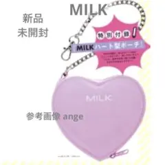 新品 Zipper ジッパー 付録 MILKミルク ハート ポーチのサムネイル