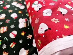 大大大SALE✨コスモテキスタイル シーチング クリスマス シマエナガサンタ