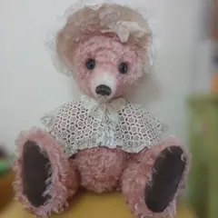 テディベア作家 アーティストベア ハンドメイド トイプードル 19cm