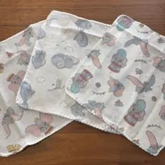 덤보 거즈 손수건, 올 패턴, 디즈니 서커스 코끼리 목욕, 소형
