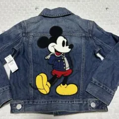 GAP ギャップ デニムジャケット ミッキーマウス サガラ刺繍