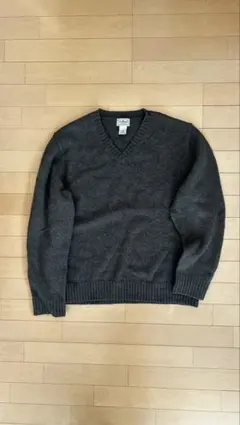 L.L.Bean Vネックニット　ダークグリーン