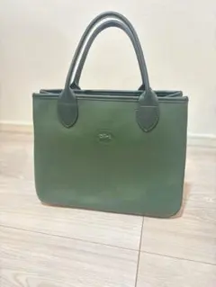 LONGCHAMP グリーンレザーバッグ