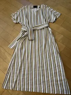 人気 トゥモローランド コレクション コットン ストライプ ベルテットワンピース 人気 トゥモローランド コレクション コットン ストライプ ベルテット