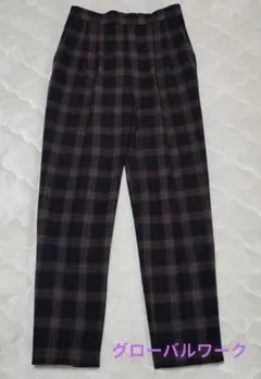 グローバルワーク チェック柄 カジュアルパンツ