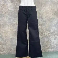 SOMETHING EDWIN ブーツカット ジーンズ黒 L ワイドパンツ