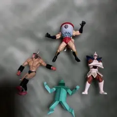 キン肉マン 王位争奪戦 레트로 キーホルダーフィギュア 4体セット