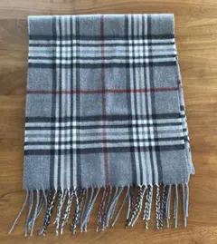 【新品　未使用】マフラー　日本製　チェック柄　軽量