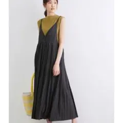 ROPÉ PICNIC カシュクールプリーツキャミワンピース 38サイズ