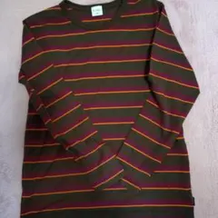 IGNIO Mサイズ ストライプ長袖カットソー