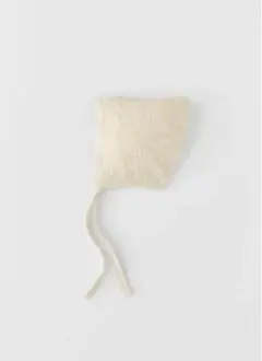 【ZARA】テクスチャーニット　ボンネット