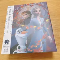 【新品】アナと雪の女王　デコレーションできる布のパズルのサムネイル