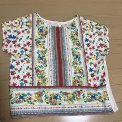 Zara Girls 花柄 半袖シャツ 164cm