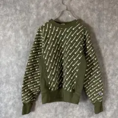 a*o様 Champion リバースウィーブ スウェット M グリーン 総柄　古