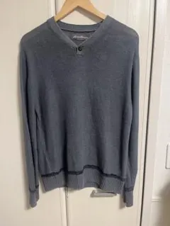 エディー・バウアー Vネック コットンニットセーター