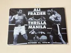 ALI vs FRAZIER ブリキ看板