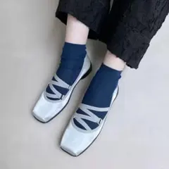 【新品】エンチャンテッド晴雨兼用ルートエラスティックスクエアトゥシューズのサムネイル