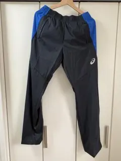 asics アシックス ジャージ パンツ ブラック ブルー[ 最終値下げ ]のサムネイル