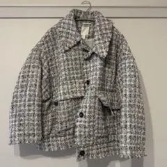 ツイードジャケット　h&m