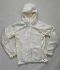 NIKEホワイト フリース フード付きジャケット美品