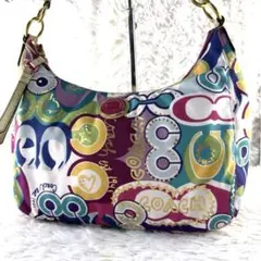 ✨激レア✨COACH コーチ　シグネチャー　アクセサリーポーチ　ハンドバッグ★ ✨激レア✨COACH コーチ シグネチャー アクセサリーポーチ