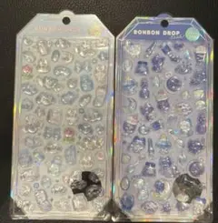 ボンボンドロップシール　よるねこボンボン　みずいろボンボン
