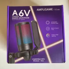 FIFINE A6V コンデンサーマイク RGBライティング