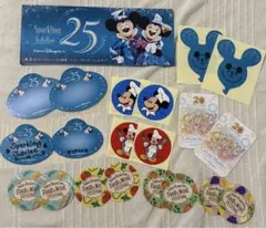 ディズニーシー 25周年 スパークリングジュビリー リーフレット＆シールセット