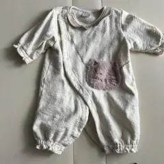 プティマイン　猫ポケットロンパース 2way