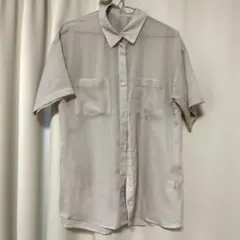 ベージュ 半袖シャツ 2ポケット