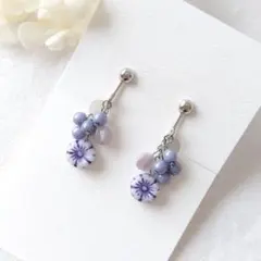 チェコビーズのハンドメイドイヤリング　ピアス　A056