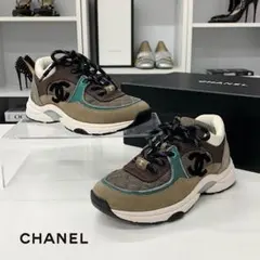 CHANEL メッシュスニーカー グレー/マルチカラー - メルカリ
