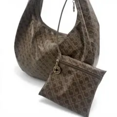 ゲラルディーニ ソフティ ポーチ付き トートバッグ 三日月 ハーフムーン 肩掛け