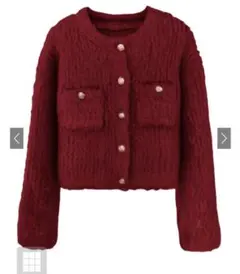 グレイルのレッドニットカーディガン