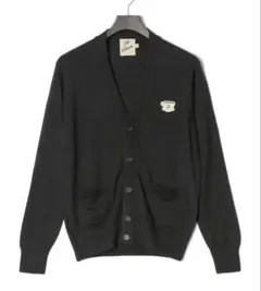 メゾンキツネLサイズブラック Vネックカーディガン