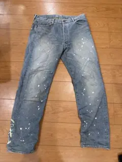 リメイクデニム パッチワーク ペイント スタッズ グランジ archive 
