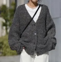 新品未使用 Bonjour Sagan ループヤーンニットカーディガン フリー