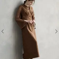 エメ チュールブラウス付きジャカードIラインドレス