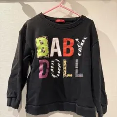 【まとめ買いok!】BABYDOLL トレーナー 120 黒　男の子　女の子