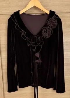 値下げ❗️ベロア　フラメンコ　トップス　Mサイズ