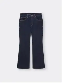 GU ミドルライズフレアジーンズ　丈短め　Sサイズ